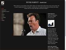 Tablet Screenshot of peterharvey.com